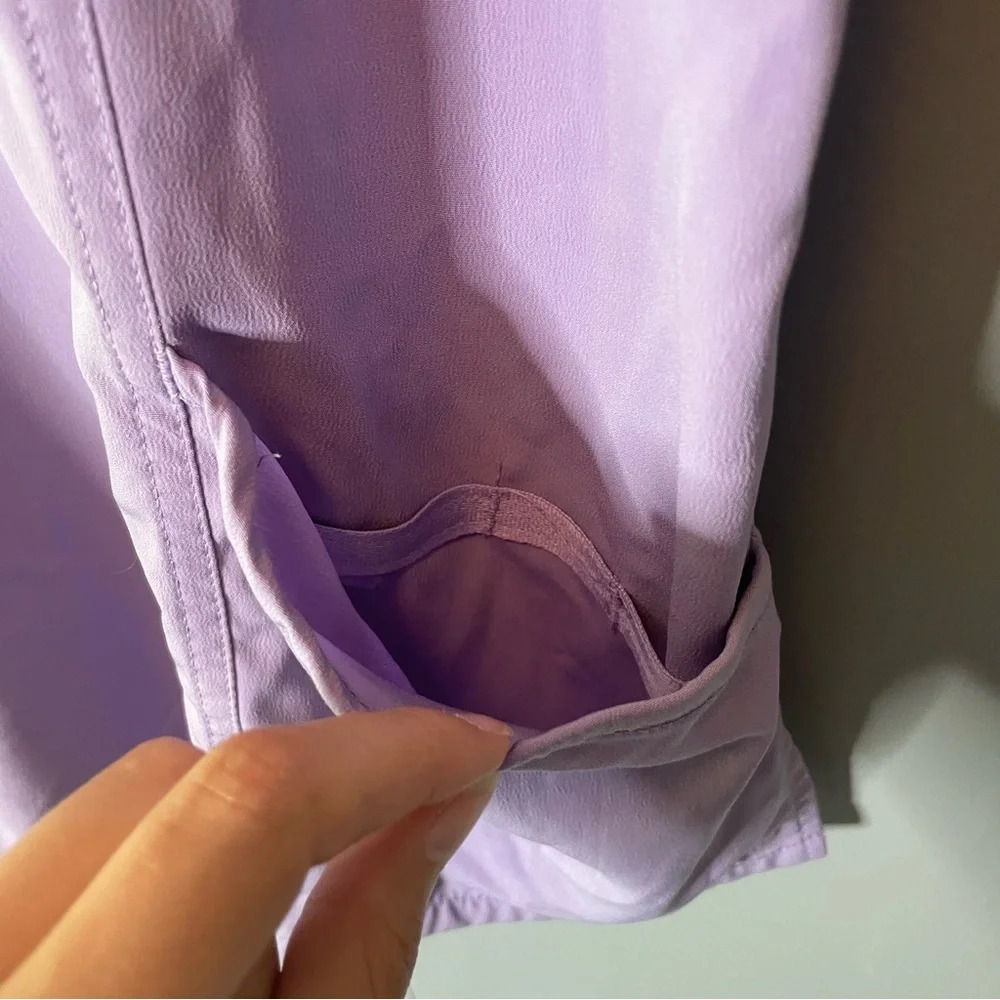 Willowbrook purple 2 pocket short sleeve scrub top women’s size small - Picture 5 of 10